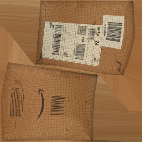 parcel letter package model turbosquid