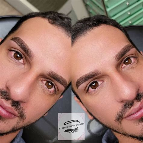 Microshading Before and After Pictures - Combo and Shaded Brows