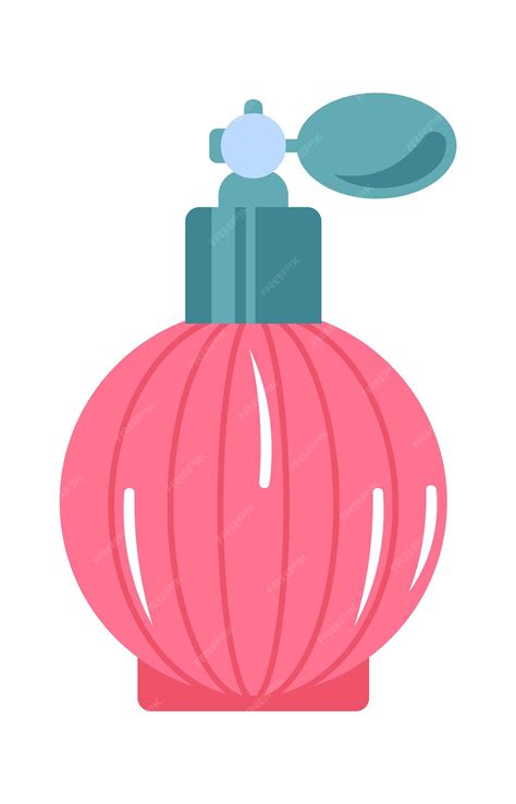 premium vector perfume bottle glass vial  flask vector illustration