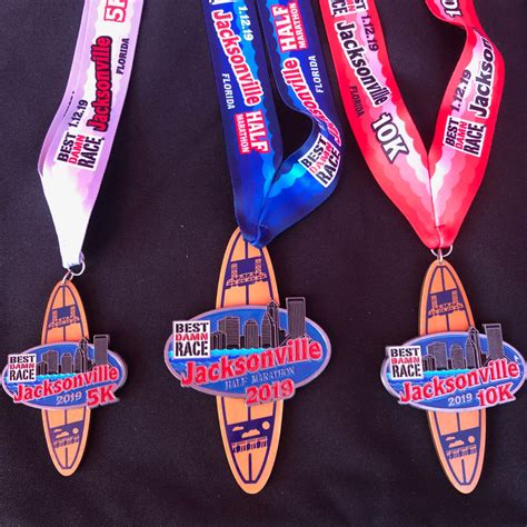 2019 Best Damn Race Jacksonville Medals Revealed - This Old Runner