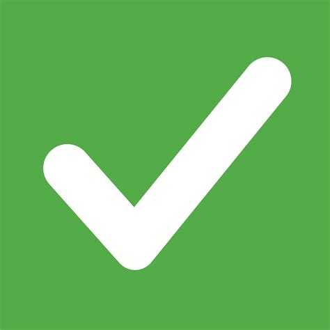 fill green tick mark approved check mark icon symbols symbol