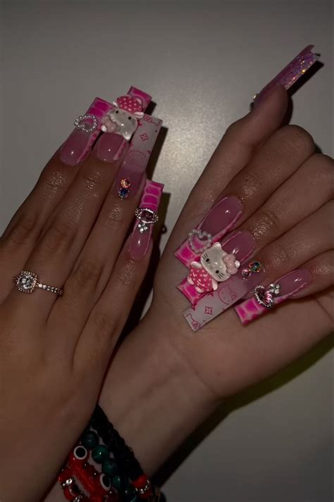 Dope Nail Designs, Bling Acrylic Nails, Bling Nails, Sexy Nails, Dope ...