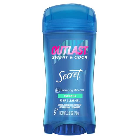 Secret Outlast Women's Clear Gel Antiperspirant Deodorant, 48 Hour