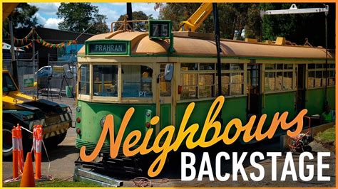 Neighbours Backstage - A Tram In Erinsborough! - YouTube