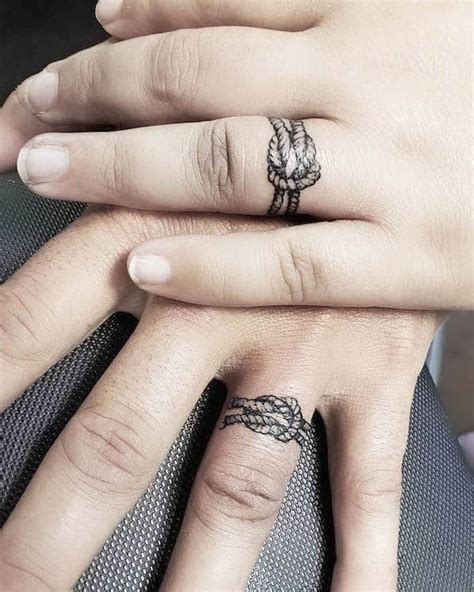 creative soulmate wedding ring tattoos   astyledweddingcom