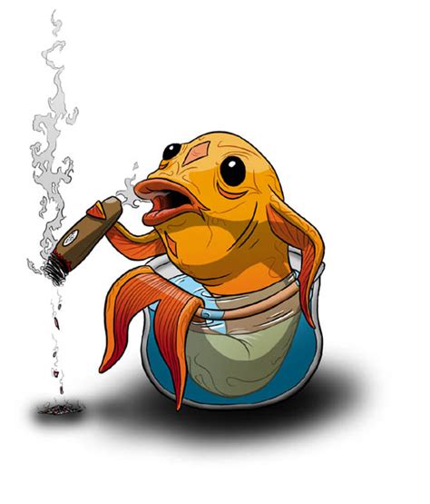 Smoking Fish by werehare on DeviantArt