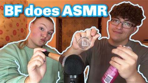 My Boyfriend Tries ASMR | I fell ASLEEP! - YouTube