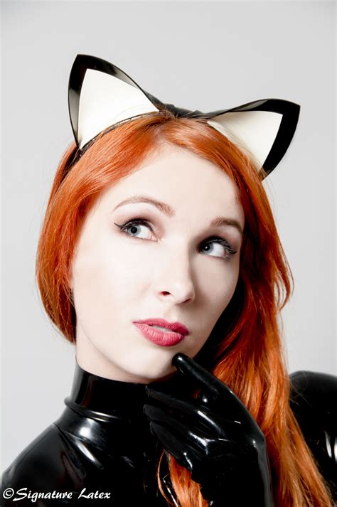 Two tone kitten ears. signaturelatex.com Redheads Freckles, Fetish