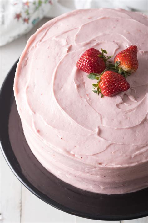 Homemade Strawberry Cake From Scratch (Video) - A Spicy Perspective
