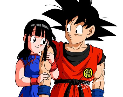 Chi-chi x Goku by Teejee67 on DeviantArt