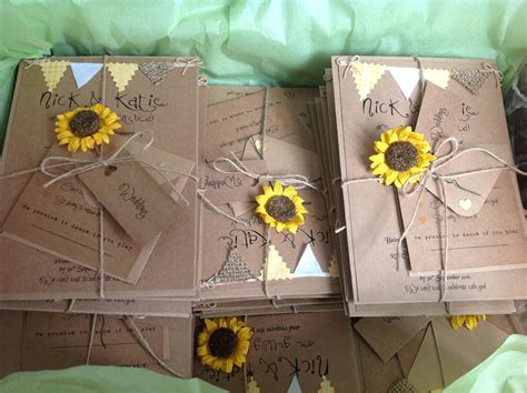 Wedding Rustic Wedding Invitations Handmade Rustic | Etsy