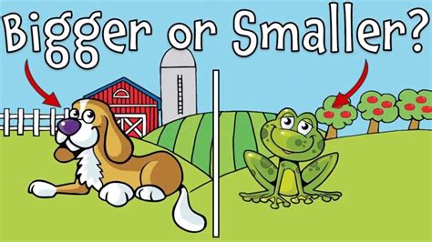 ULTIMATE Bigger or Smaller - Game for Preschoolers and Toddlers! - YouTube