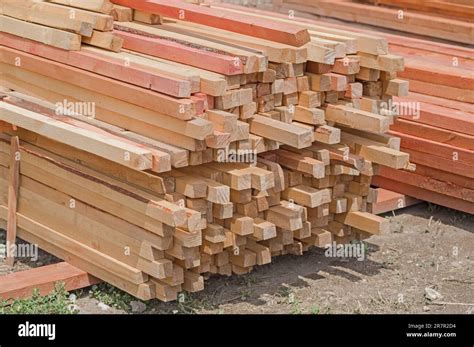 wooden planks lining boards  construction works stock photo alamy