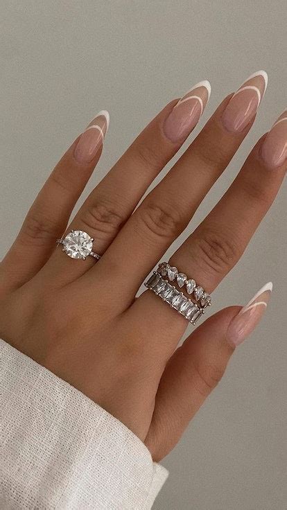 Engagement Nails Inspo Doesn't Have To Be Boring — This Mani Proves It