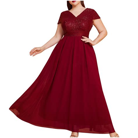EINCcm Mother of The Bride Dresses Short Sleeves Crew Neck Long Lace