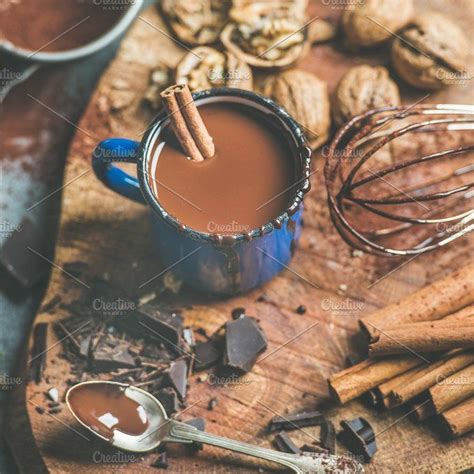 Making rich hot chocolate stock photo containing drink and hot ...