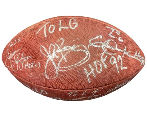 Lot Detail - Hall of Famers Signed Football