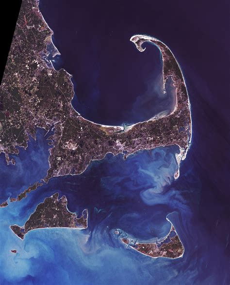 Cape of Islands satellite view in Cape Cod Massachusetts image - Free