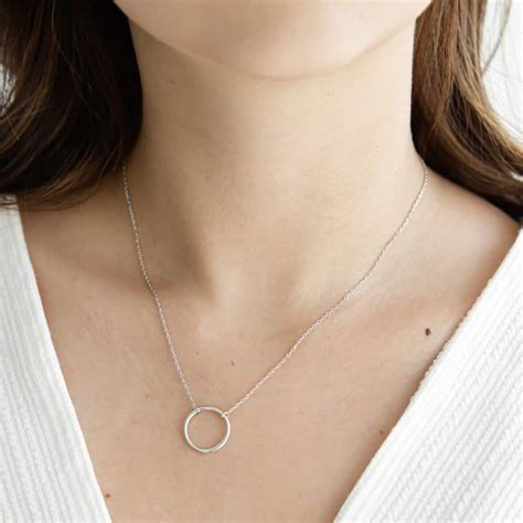 ring necklace  sterling silver   gold plating dear