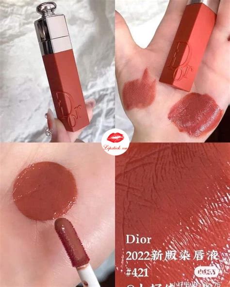 Review Son Dior Addict Lip Tint 421 Natural Tea Cam Đất Hot Nhất