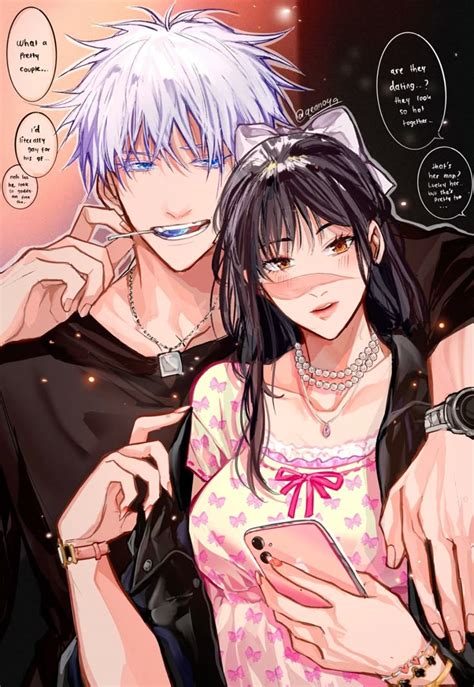 gojo  utahime personajes de anime impresion de poster dibujos
