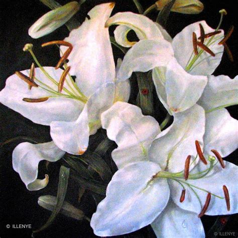 Lily Oil Painting at PaintingValley.com | Explore collection of Lily ...