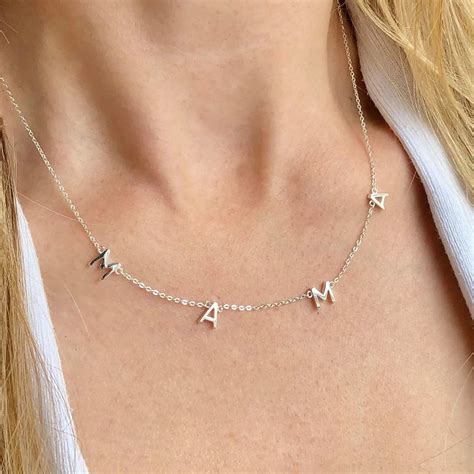 Сребърно колие "Мама" – Silenti Jewelry
