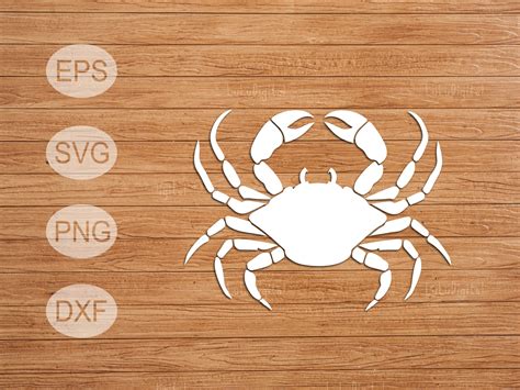 Crab Svg Blue Crab Silhouette Vector Crab - Etsy