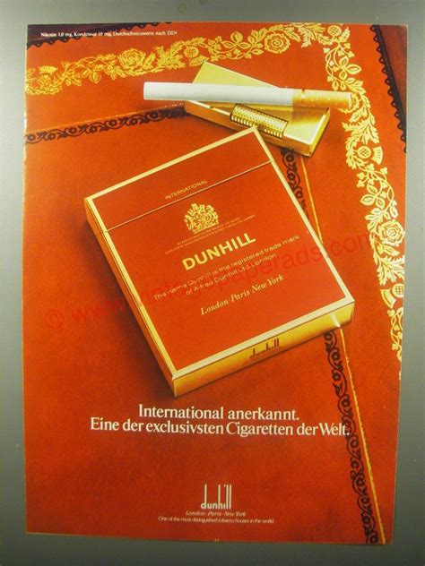 1979 Dunhill Cigarettes Advertisement (in German)-FE0980