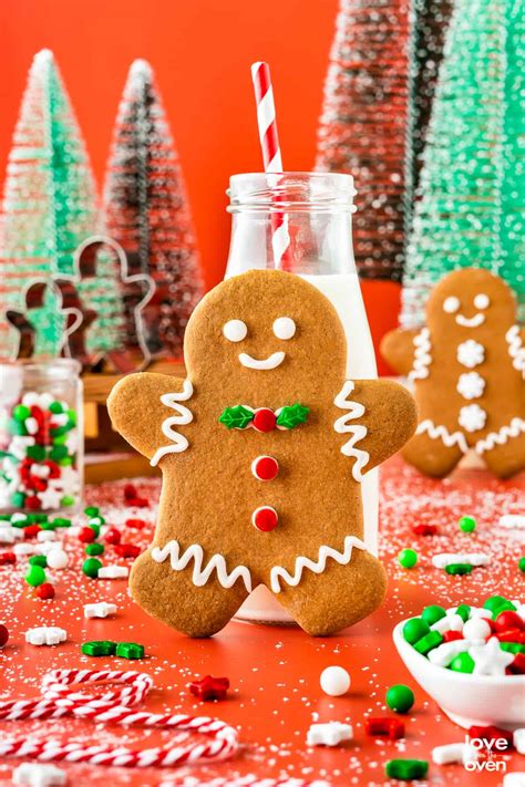 Gingerbread Man Cookies • Love From The Oven