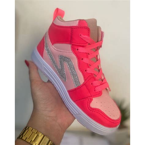 Tenis Infantil Cano Longo - Tênis infantil cano longo botinha menina rosa pink baby | Shopee Brasil