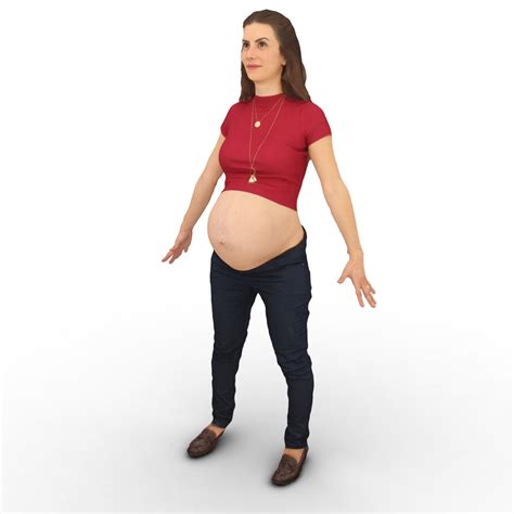 3D pregnant pose t model - TurboSquid 1660043