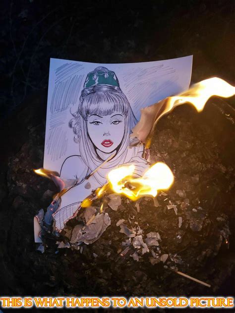 Marge Simpson -Nudes- CG Color Illustration Print Signed 8.5x11