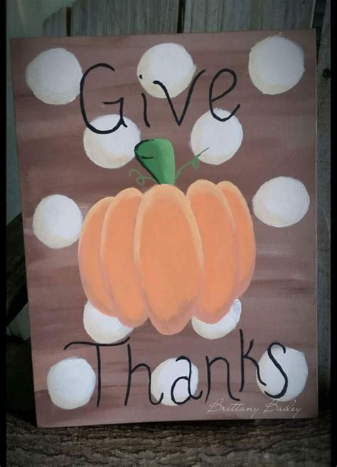 Thanksgiving Fall Canvas Painting