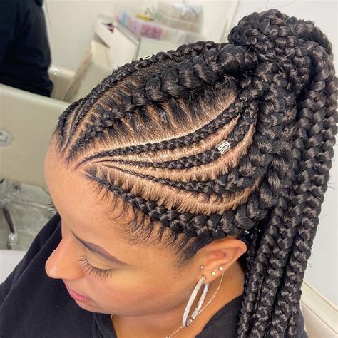 Trança Embutida Com Jumbo - Trança | Trança boxeadora cabelo curto, Trança boxeadora com jumbo ...