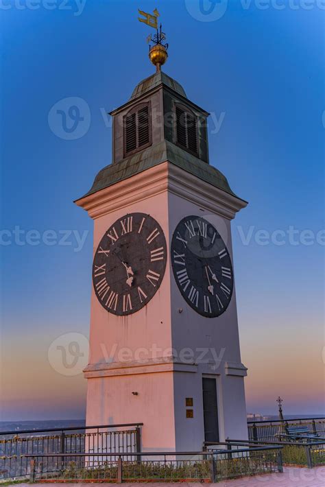 Old clock tower at Petrovaradin fortress in Novi Sad, Serbia 4278044 ...