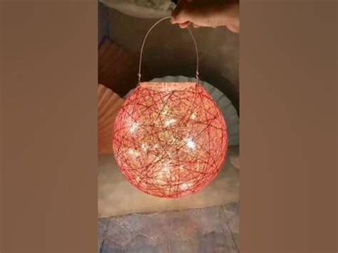 Лампа світильник #diy за допомогою кульки та ниток. Просто і легко. 👍 ...