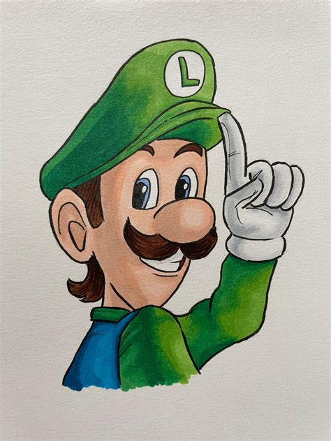luigi drawing 6