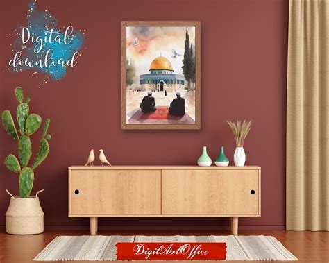 Masjid Al Aqsa, Watercolor Masjid Al Aqsa, Al Aqsa Poster - Etsy