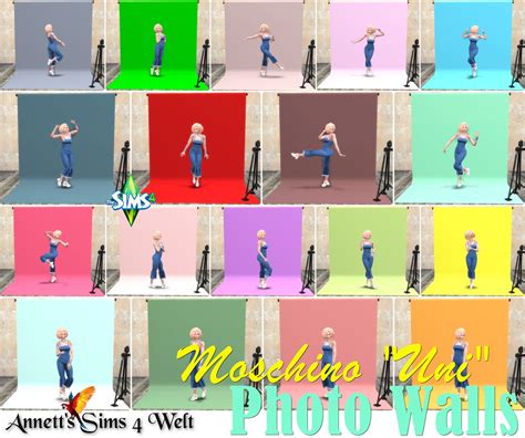 Annett's Sims 4 Welt: Moschino Stuff - Photo Wall - Uni
