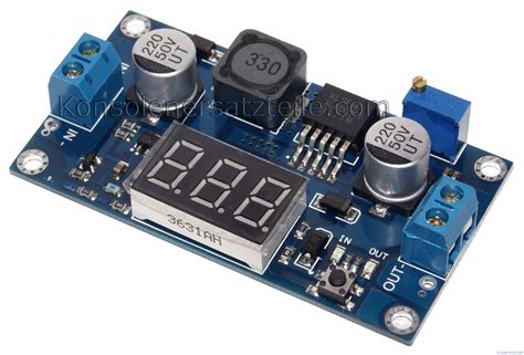 XL6009E1 Step Up DC-DC boost Schaltregler, mit LED Voltmeter und ...
