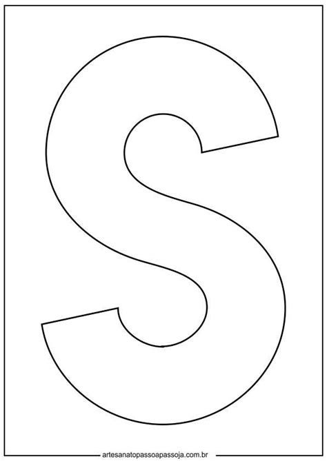 Molde Da Letra S
