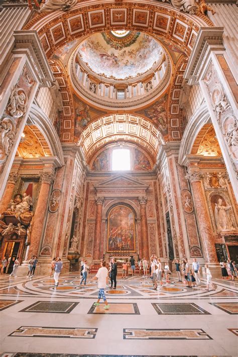 The Magnificent St Peter's Basilica In The Vatican City, Rome - Hand ...