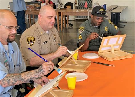 CMF staff, incarcerated paint side by side - Inside CDCR