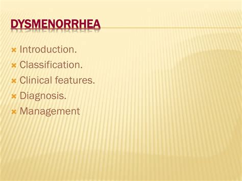 PPT - DYSMENORRHEA, PMS & ENDOMETRIOSIS PowerPoint Presentation - ID:305547