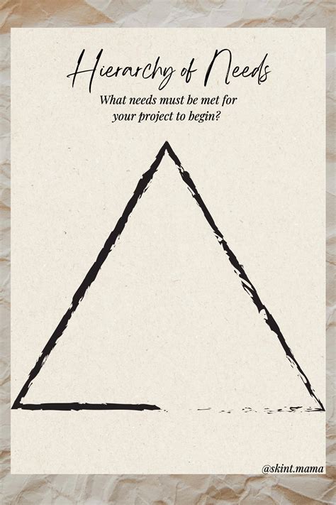 Hierarchy of Needs - Digital Worksheet - Etsy
