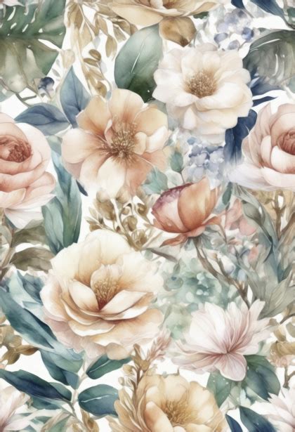Floral Background. AI Generated Free Stock Photo - Public Domain Pictures
