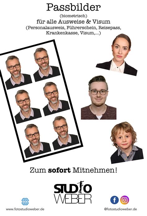 (Biometrische) Passbilder – Fotostudio Weber – Deine Fotografen!