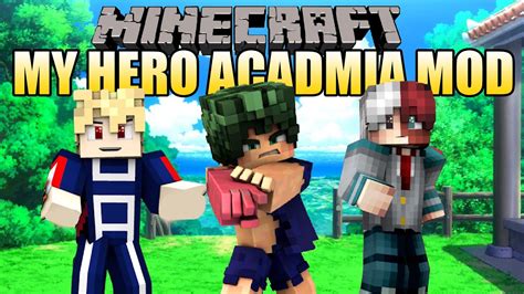 hero academia boku  hero academia minecraft mod  youtube