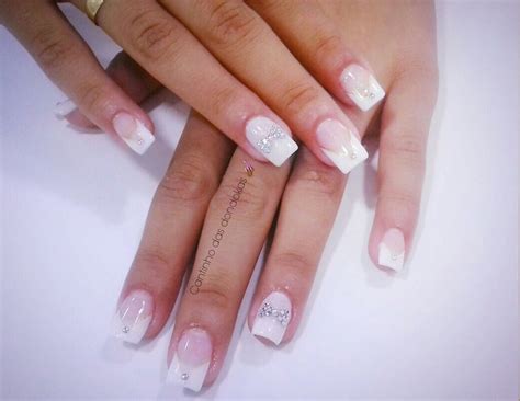 Esmaltação Em Gel Francesinha Decorada - Alongamento gel , com esmaltação em gel estilo francesinha 😘 | Unhas ...